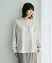 YECCA VECCA | 2way裾アレンジパール釦ブラウス(シャツ/ブラウス)