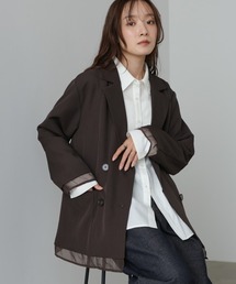 ci　　crewrre ダークブラウン テーラードジャケット WORK WEAR SUIT テーラードライトジャケット・裏地なし