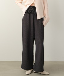 Bab | ウエストフリルストライプパンツ(その他パンツ)