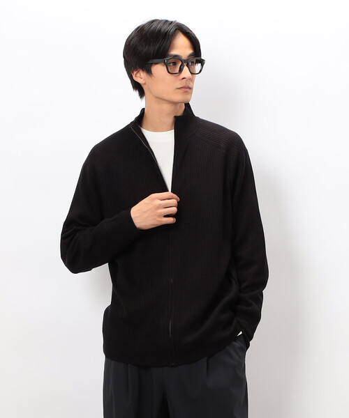 COMME CA ISM（コムサイズム）の「日本の色 リブZIPカーディガン（カーディガン/ボレロ・メンズ・ブラック/ブルー/グレー/ベージュ・LARGE/MEDIUM/SMALL）」の2枚目の写真