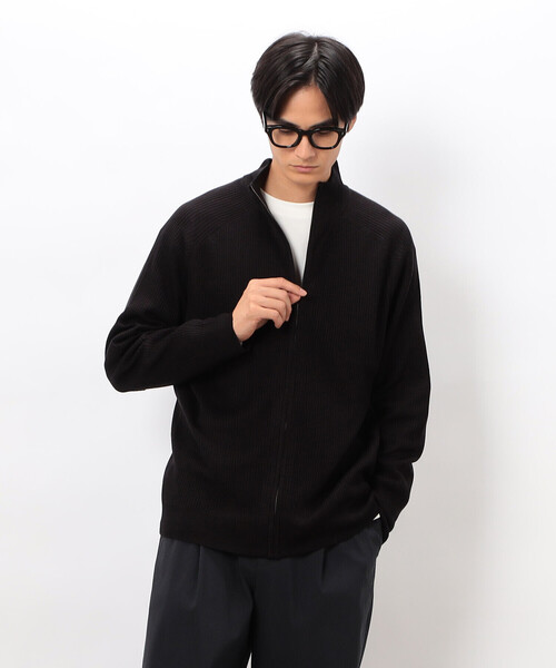 COMME CA ISM（コムサイズム）の「日本の色 リブZIPカーディガン（カーディガン/ボレロ・メンズ・ブラック/ブルー/グレー/ベージュ・LARGE/MEDIUM/SMALL）」の5枚目の写真