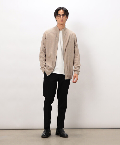 COMME CA ISM（コムサイズム）の「日本の色 リブZIPカーディガン（カーディガン/ボレロ・メンズ・ブラック/ブルー/グレー/ベージュ・LARGE/MEDIUM/SMALL）」の8枚目の写真