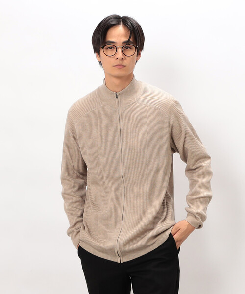 COMME CA ISM（コムサイズム）の「日本の色 リブZIPカーディガン（カーディガン/ボレロ・メンズ・ブラック/ブルー/グレー/ベージュ・LARGE/MEDIUM/SMALL）」の13枚目の写真