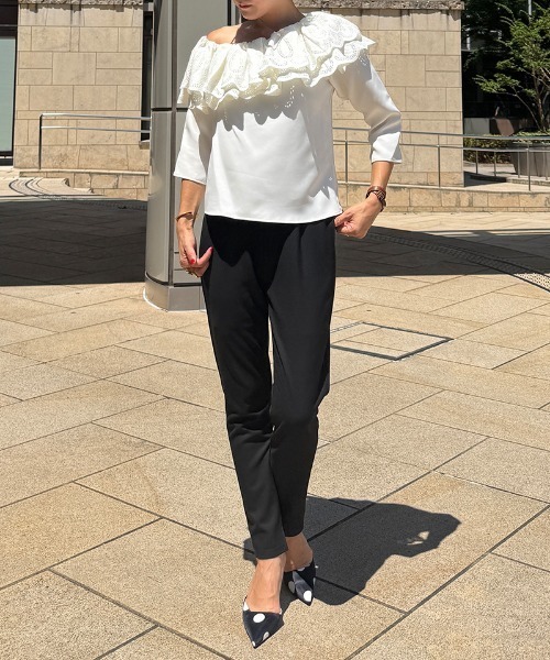 JENNE(ジェンヌ)の「美脚ジョガーパンツ(吸湿発熱生地)(その他パンツ・レディース・ブラック/グレー・SMALL/MEDIUM/LARGE)」の8枚目の写真