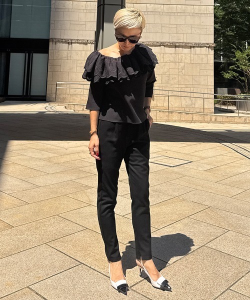 JENNE(ジェンヌ)の「美脚ジョガーパンツ(吸湿発熱生地)(その他パンツ・レディース・ブラック/グレー・SMALL/MEDIUM/LARGE)」の10枚目の写真