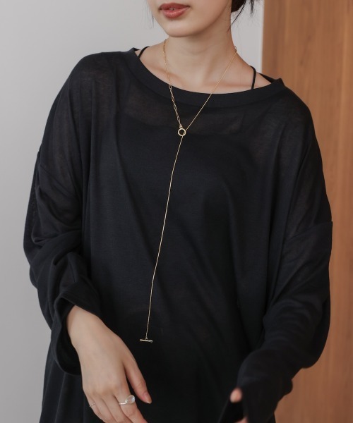 Bou Jeloud(ブージュルード)の「ダブルチェンデザインネックレス(ネックレス・レディース・ゴールド/シルバー・ONESIZE)」の6枚目の写真