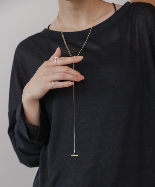 Bou Jeloud(ブージュルード)の「ダブルチェンデザインネックレス(ネックレス・レディース・ゴールド/シルバー・ONESIZE)」の9枚目の写真