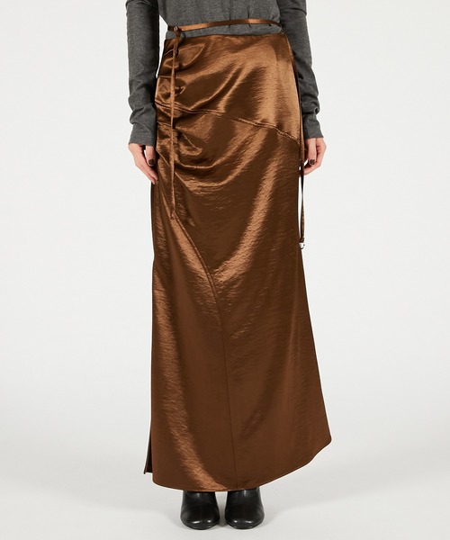 【極美品】ドゥーズィエムクラス/PAN SATIN ロングスカート即完売 サテンロングスカート / Satin Long Skirt（スカート）｜PRANK PROJECT