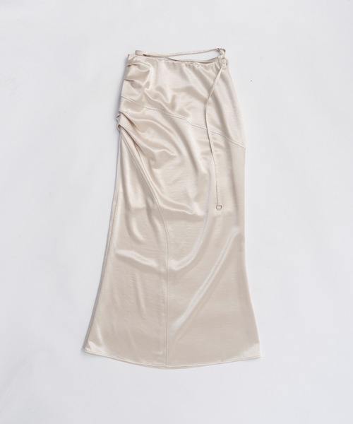 PRANK PROJECT（プランクプロジェクト）の「サテンロングスカート / Satin Long Skirt（スカート・レディース・ブラウン/ブラック/アイボリー・36/38）」の21枚目の写真