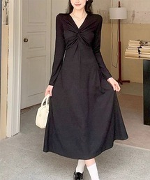 GOLDJAPAN（ゴールドジャパン）の「カシュクール風ツイストワンピース【大きいサイズ対応】（ワンピース）」