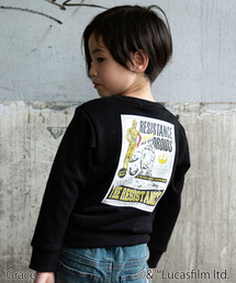 WASK（ワスク）の「【STAR WARS】R2-D2 & C-3PO / プリントトレーナー (100~160cm)（スウェット）」