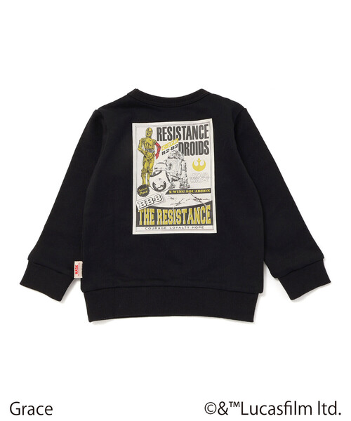 WASK（ワスク）の「【STAR WARS】R2-D2 & C-3PO / プリントトレーナー (100~160cm)（スウェット・キッズ・ブラック/ブルー・130cm/160cm/140cm/120cm/150cm）」の11枚目の写真