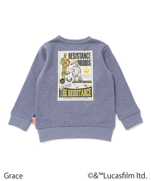 WASK（ワスク）の「【STAR WARS】R2-D2 & C-3PO / プリントトレーナー (100~160cm)（スウェット・キッズ・ブラック/ブルー・130cm/160cm/140cm/120cm/150cm）」の13枚目の写真