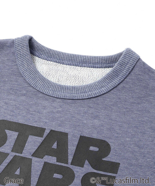 WASK（ワスク）の「【STAR WARS】R2-D2 & C-3PO / プリントトレーナー (100~160cm)（スウェット・キッズ・ブラック/ブルー・130cm/160cm/140cm/120cm/150cm）」の14枚目の写真