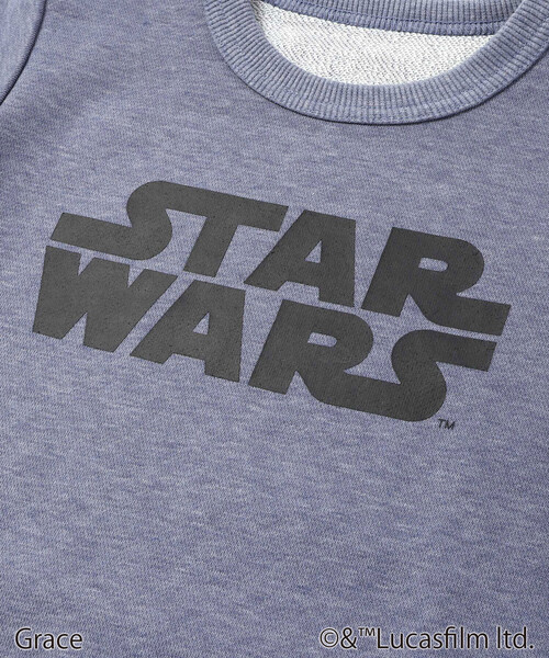 WASK（ワスク）の「【STAR WARS】R2-D2 & C-3PO / プリントトレーナー (100~160cm)（スウェット・キッズ・ブラック/ブルー・130cm/160cm/140cm/120cm/150cm）」の15枚目の写真