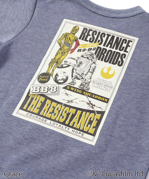 WASK（ワスク）の「【STAR WARS】R2-D2 & C-3PO / プリントトレーナー (100~160cm)（スウェット・キッズ・ブラック/ブルー・130cm/160cm/140cm/120cm/150cm）」の17枚目の写真