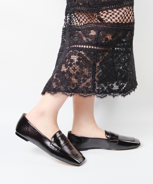 スクエアトゥフラットローファー/S.MADDEN MONARC-VA（ローファー