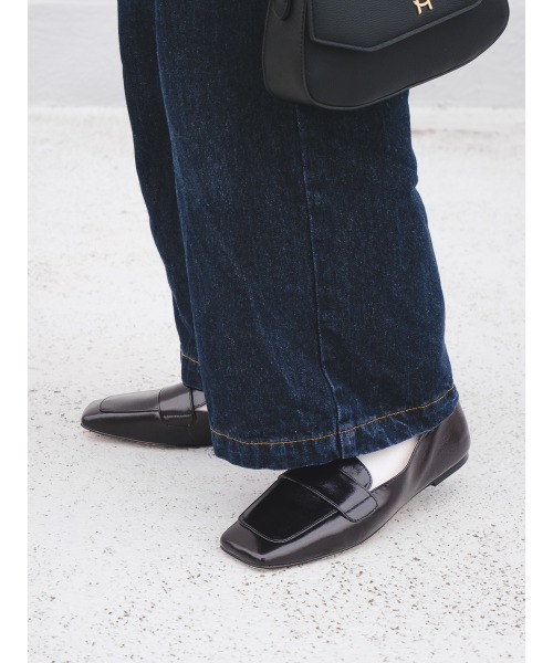 スクエアトゥフラットローファー/S.MADDEN MONARC-VA（ローファー