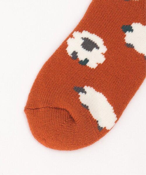 LBC（エルビーシー）の「裏起毛 ソックスシープ（ソックス/靴下・レディース・グリーン/ネイビー/オレンジ・FREE）」の9枚目の写真