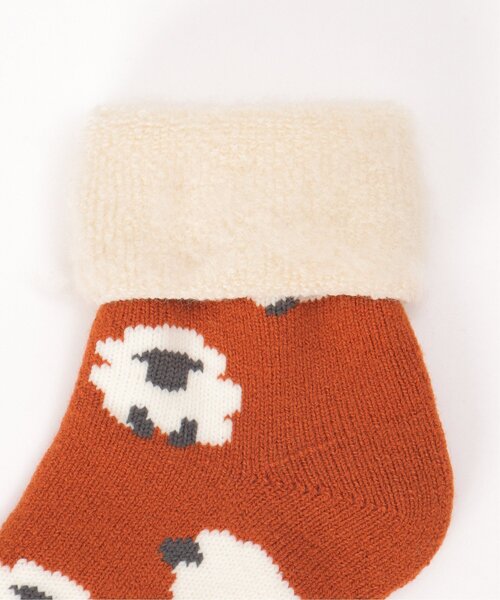 LBC（エルビーシー）の「裏起毛 ソックスシープ（ソックス/靴下・レディース・グリーン/ネイビー/オレンジ・FREE）」の7枚目の写真