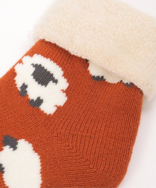 LBC（エルビーシー）の「裏起毛 ソックスシープ（ソックス/靴下・レディース・グリーン/ネイビー/オレンジ・FREE）」の5枚目の写真