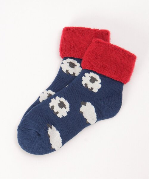 LBC（エルビーシー）の「裏起毛 ソックスシープ（ソックス/靴下・レディース・グリーン/ネイビー/オレンジ・FREE）」の13枚目の写真