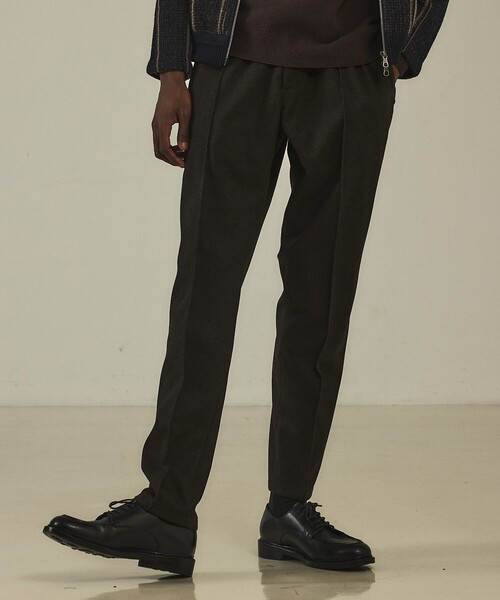 DESIGNWORKS（デザインワークス）の「【定番人気】アクティブセッター フランネル ピンタックイージーパンツ / ストレッチ　防シワ　ウォッシャブル（スラックス・メンズ・ダークブラウン/チャコールグレー/グレー・48/46/44/50）」の3枚目の写真