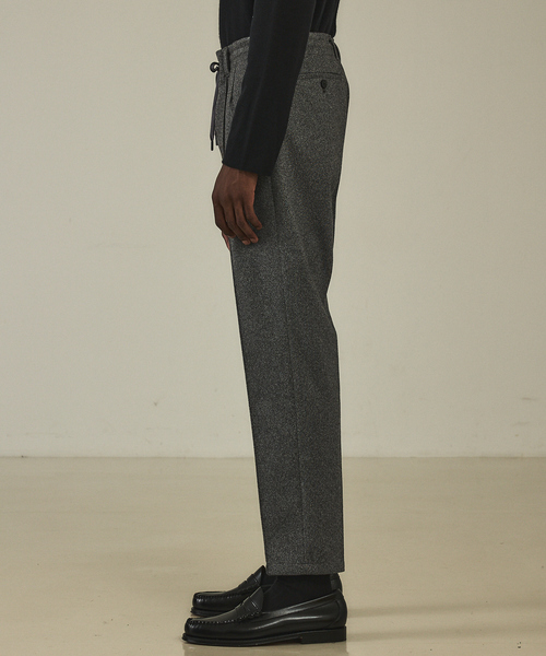 DESIGNWORKS（デザインワークス）の「【定番人気】アクティブセッター フランネル ピンタックイージーパンツ / ストレッチ　防シワ　ウォッシャブル（スラックス・メンズ・ダークブラウン/チャコールグレー/グレー・48/46/44/50）」の5枚目の写真