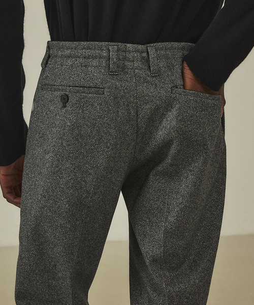 DESIGNWORKS（デザインワークス）の「【定番人気】アクティブセッター フランネル ピンタックイージーパンツ / ストレッチ　防シワ　ウォッシャブル（スラックス・メンズ・ダークブラウン/チャコールグレー/グレー・48/46/44/50）」の7枚目の写真