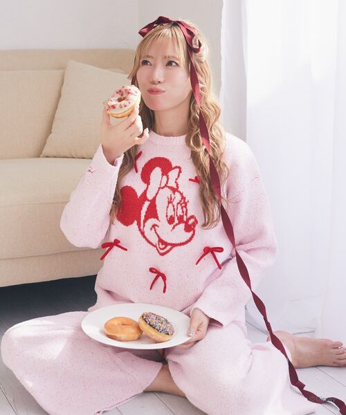 セール】ミッキー/ミニー/リボンニットプルオーバー（ルームウェア