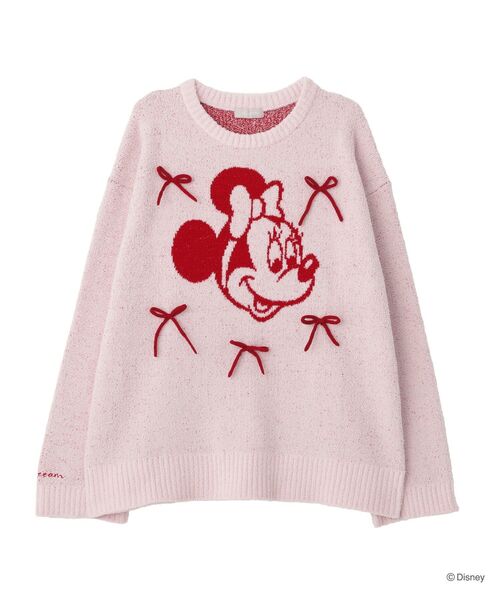 Disney(ディズニー)の「ミッキー/ミニー/リボンニットプルオーバー(ルームウェア/パジャマ・レディース・オフホワイト/ライトピンク・FREE)」の14枚目の写真