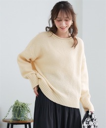 ロールプチハイネックラーベン編オーバーサイズニット＜大きいサイズ有＞