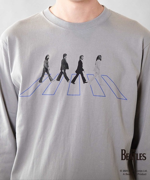 UNION STATION（ユニオンステーション）の「【THE BEATLES / ザ ビートルズ】コラボロンTee 2（Tシャツ/カットソー・メンズ・グレー/ホワイト・M/L）」の4枚目の写真