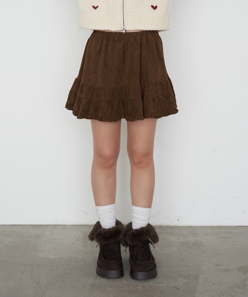 RAY CASSIN(レイカズン)の「ヒョウ柄ティアードミニスカート(スカート・レディース・ブラック/ブラウン/ブラウン系その他2・FREE)」の9枚目の写真