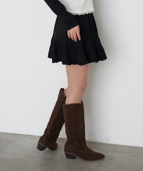 RAY CASSIN(レイカズン)の「ヒョウ柄ティアードミニスカート(スカート・レディース・ブラック/ブラウン/ブラウン系その他2・FREE)」の5枚目の写真