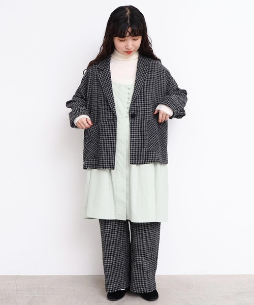 l'atelier du savon（アトリエドサボン）の「ウールガーゼ　後ろゴムパンツ（その他パンツ・レディース・その他/ブラック・FREE）」の5枚目の写真