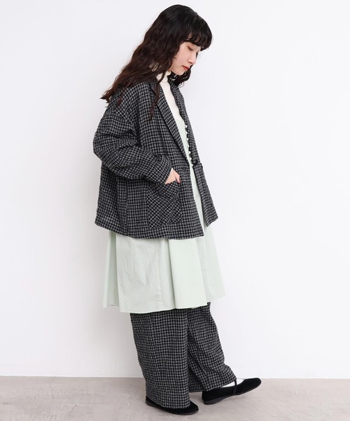 l'atelier du savon（アトリエドサボン）の「ウールガーゼ　後ろゴムパンツ（その他パンツ・レディース・その他/ブラック・FREE）」の7枚目の写真