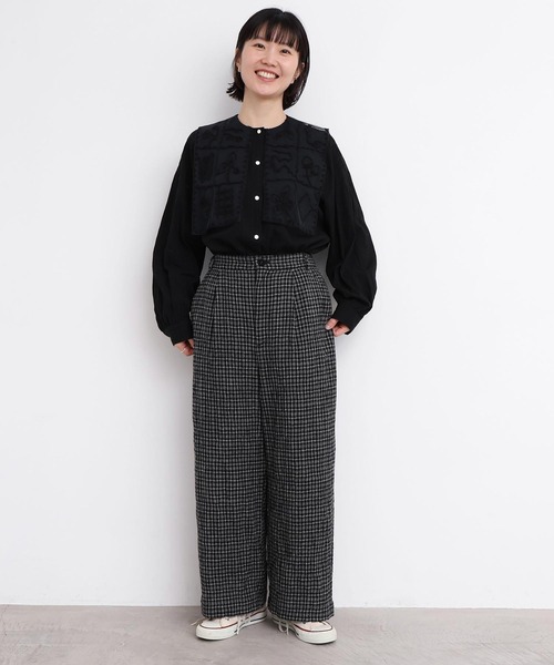 l'atelier du savon（アトリエドサボン）の「ウールガーゼ　後ろゴムパンツ（その他パンツ・レディース・その他/ブラック・FREE）」の13枚目の写真