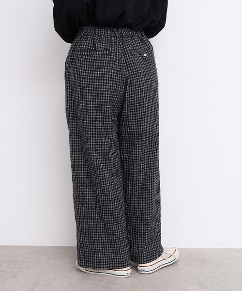 l'atelier du savon（アトリエドサボン）の「ウールガーゼ　後ろゴムパンツ（その他パンツ・レディース・その他/ブラック・FREE）」の3枚目の写真