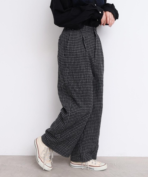 l'atelier du savon（アトリエドサボン）の「ウールガーゼ　後ろゴムパンツ（その他パンツ・レディース・その他/ブラック・FREE）」の4枚目の写真