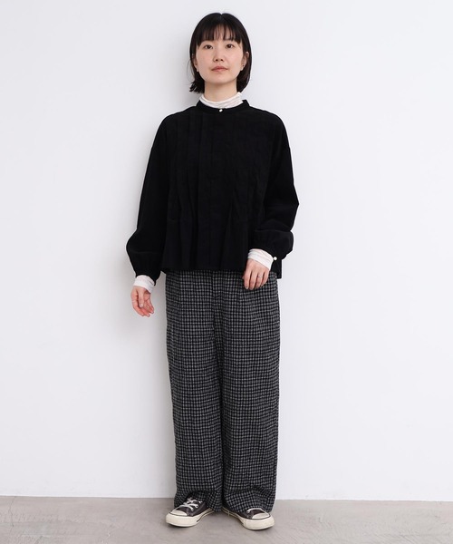 l'atelier du savon（アトリエドサボン）の「ウールガーゼ　後ろゴムパンツ（その他パンツ・レディース・その他/ブラック・FREE）」の9枚目の写真