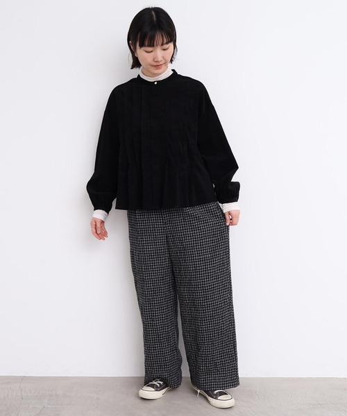 l'atelier du savon（アトリエドサボン）の「ウールガーゼ　後ろゴムパンツ（その他パンツ・レディース・その他/ブラック・FREE）」の12枚目の写真