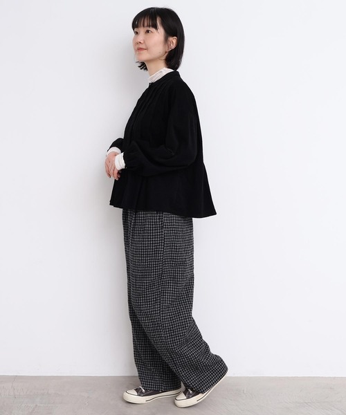 l'atelier du savon（アトリエドサボン）の「ウールガーゼ　後ろゴムパンツ（その他パンツ・レディース・その他/ブラック・FREE）」の10枚目の写真