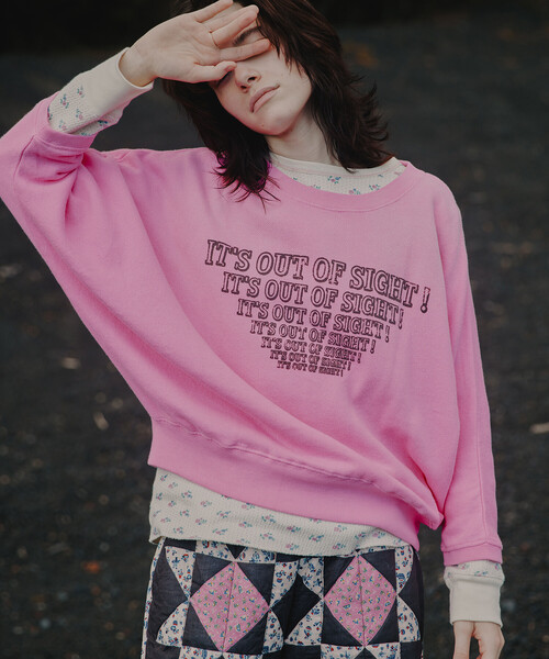 Freada/フリーダ フェードプリント ドルマン スウェット（スウェット