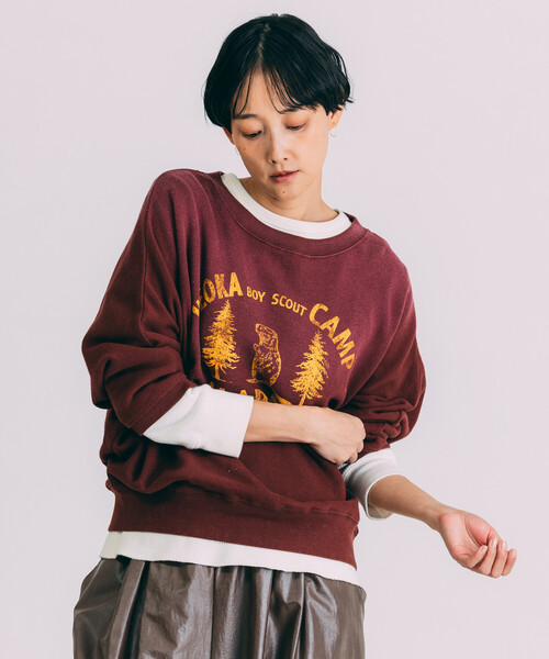 Freada フェード加工プリントスウェット　　新品未使用　フリークスストア セール】Freada/フリーダ フェードプリント ドルマン スウェット