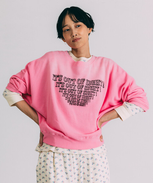 Freada（フリーダ）の「Freada/フリーダ フェードプリント ドルマン スウェット（スウェット・レディース・ピンク/ブラウン/ブラック・ONE SIZE）」の8枚目の写真