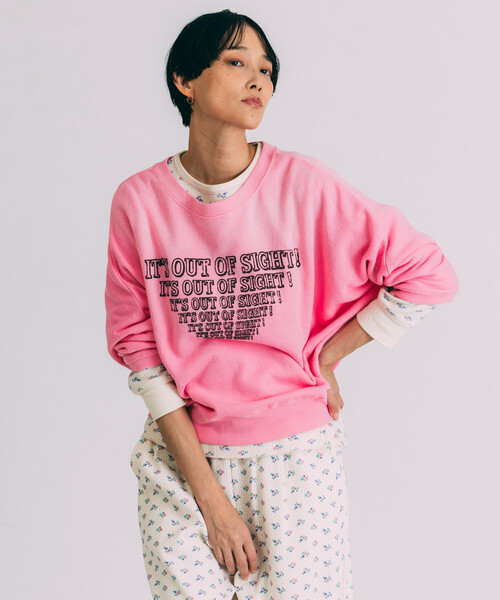 Freada（フリーダ）の「Freada/フリーダ フェードプリント ドルマン スウェット（スウェット・レディース・ピンク/ブラウン/ブラック・ONE SIZE）」の9枚目の写真