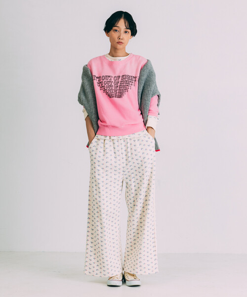 Freada（フリーダ）の「Freada/フリーダ フェードプリント ドルマン スウェット（スウェット・レディース・ピンク/ブラウン/ブラック・ONE SIZE）」の10枚目の写真