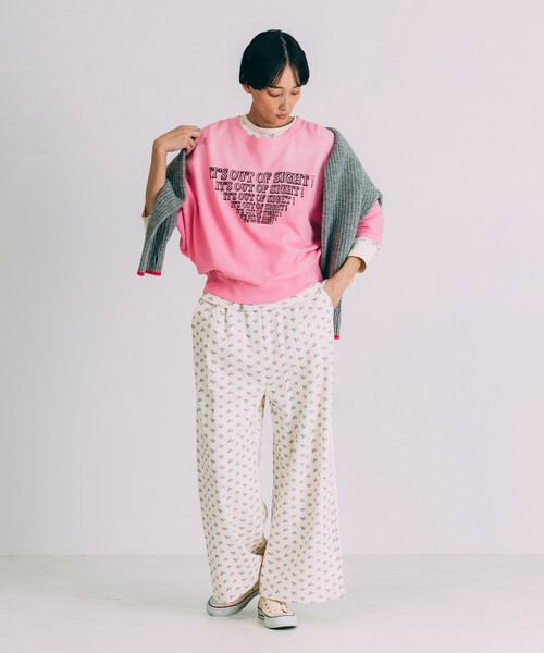 Freada（フリーダ）の「Freada/フリーダ フェードプリント ドルマン スウェット（スウェット・レディース・ピンク/ブラウン/ブラック・ONE SIZE）」の11枚目の写真