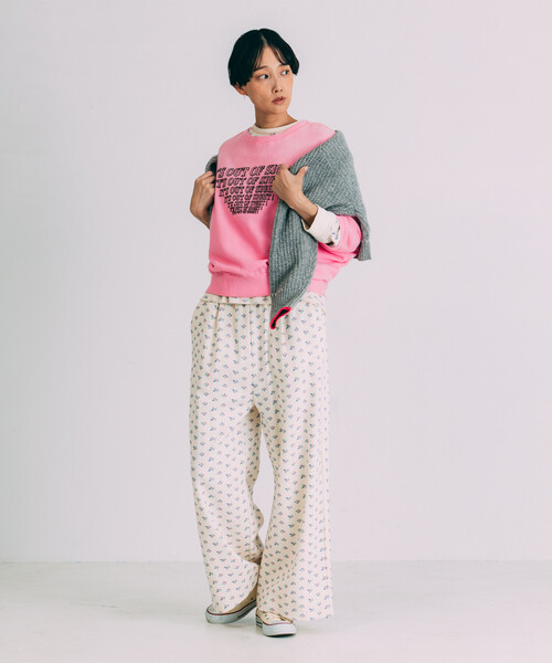 Freada（フリーダ）の「Freada/フリーダ フェードプリント ドルマン スウェット（スウェット・レディース・ピンク/ブラウン/ブラック・ONE SIZE）」の12枚目の写真